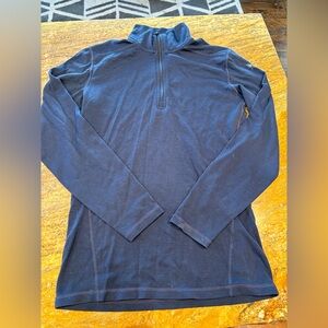 Smartwool Merino 250 1/4 Zip Baselayer Men’s Sz S Blue Top